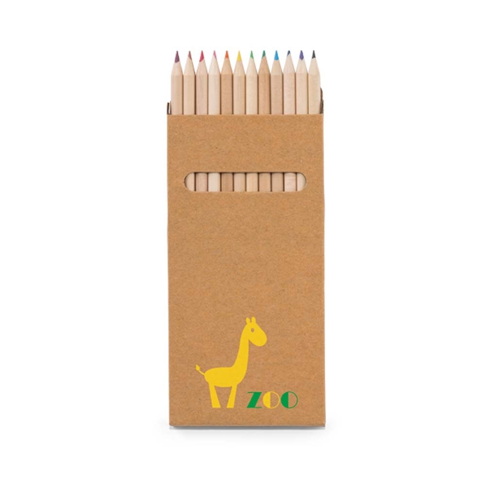 Kit com 12 lápis para colorir