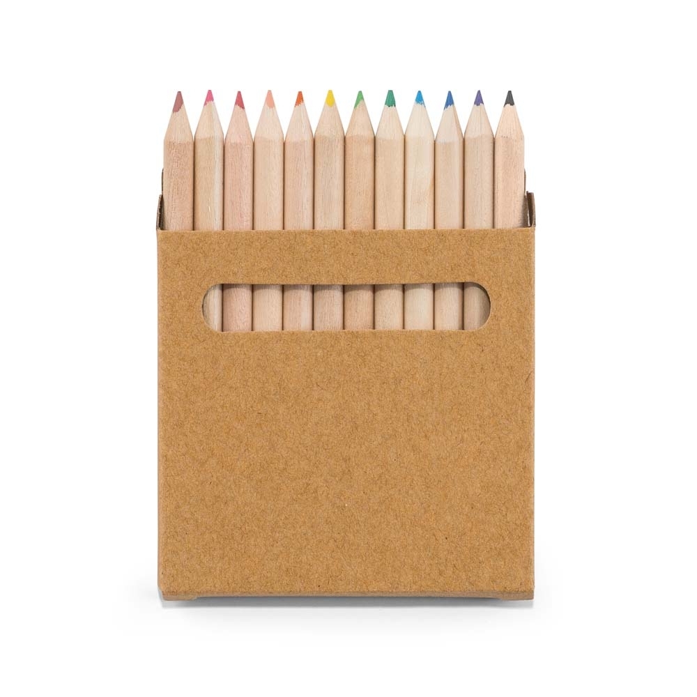 Kit para colorir com 12 lápis 