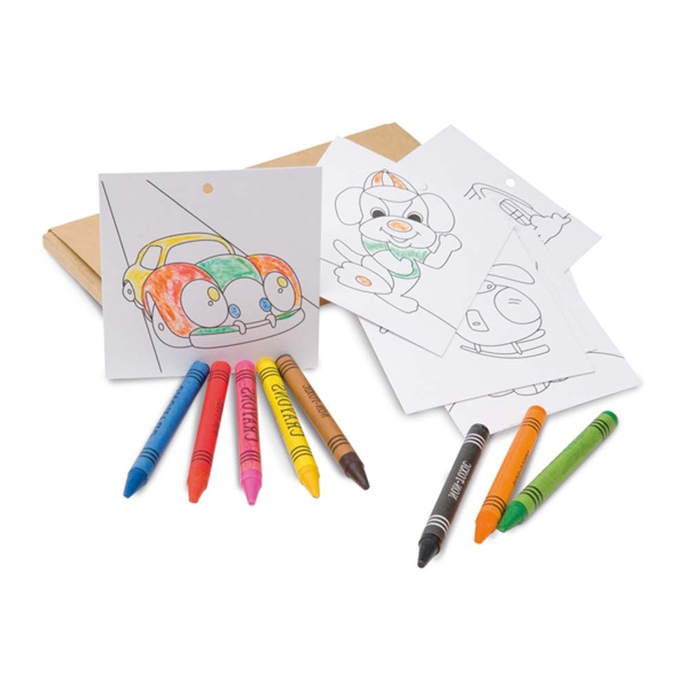 Kit para pintar em caixa de cartão