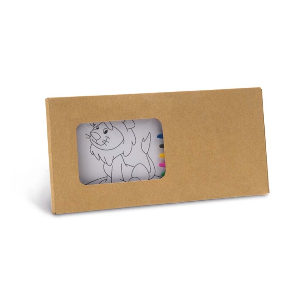 Kit para pintar em caixa de cartão