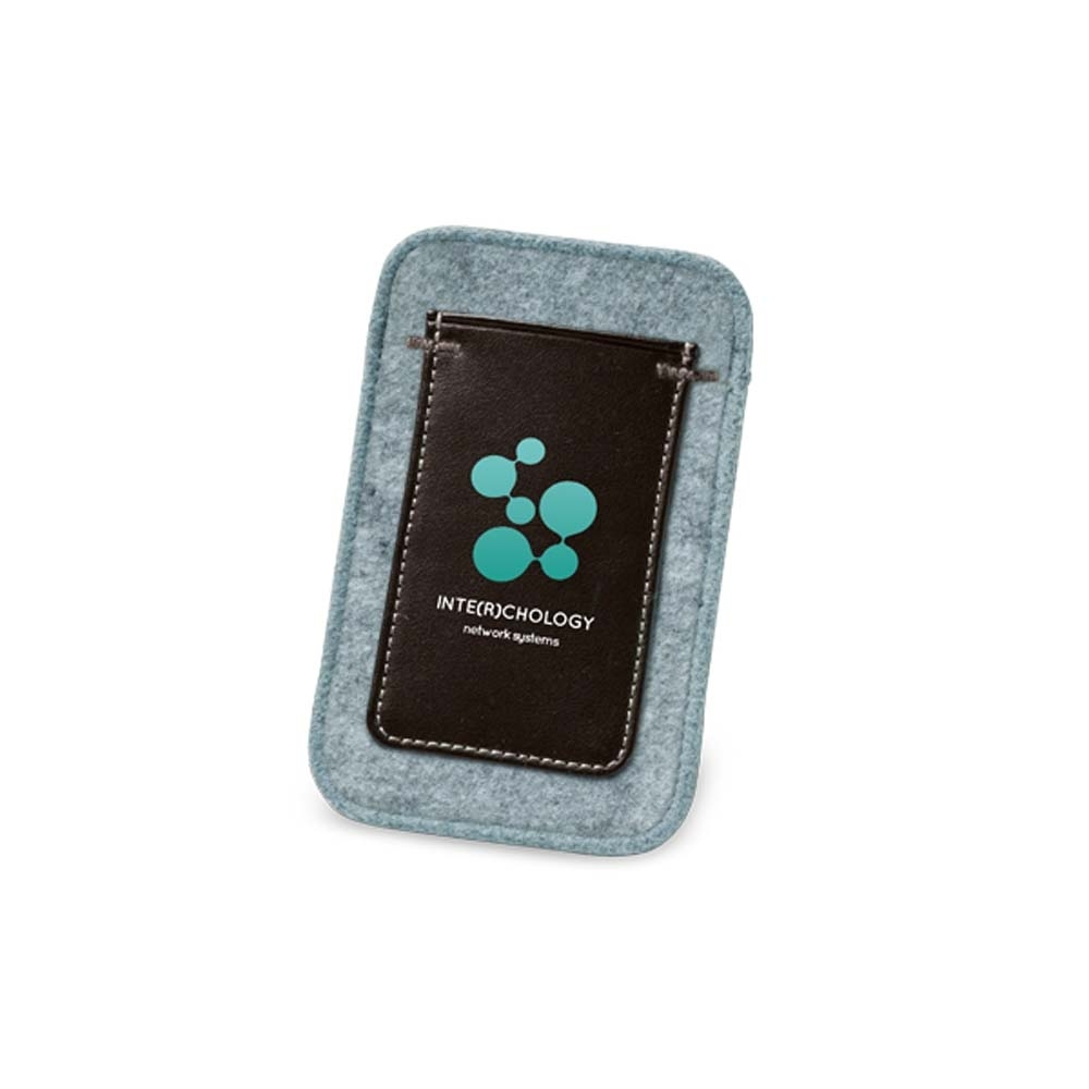Bolsa para celular de Feltro e couro sintético