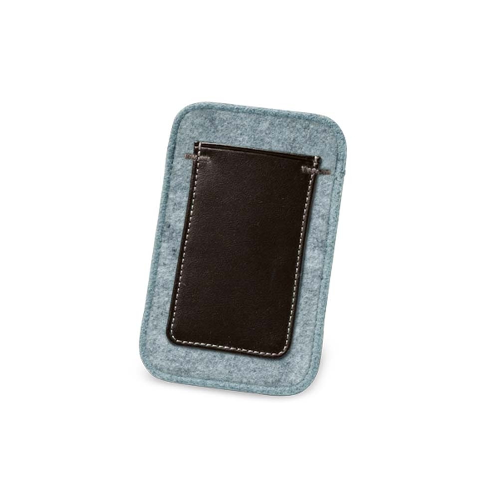 Bolsa para celular de Feltro e couro sintético