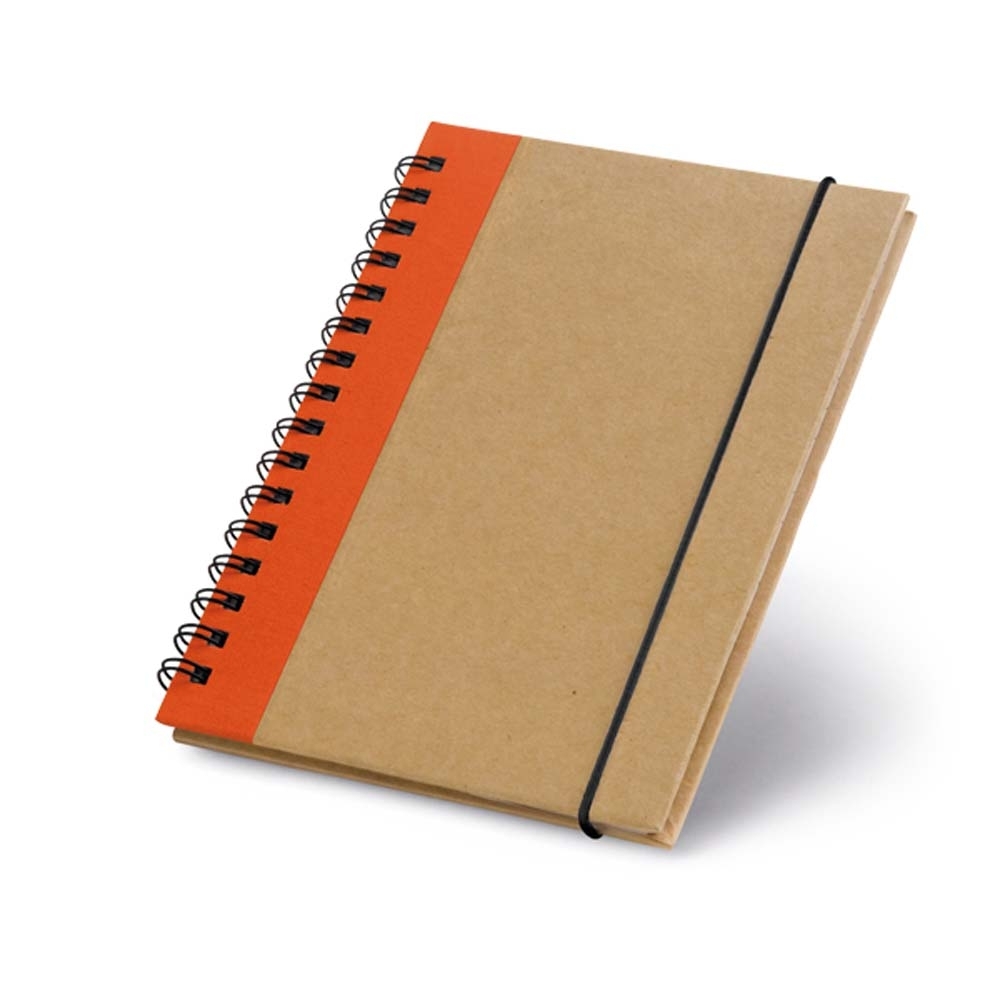 Caderno com capa dura em cartão 14,5 cm x 10,5