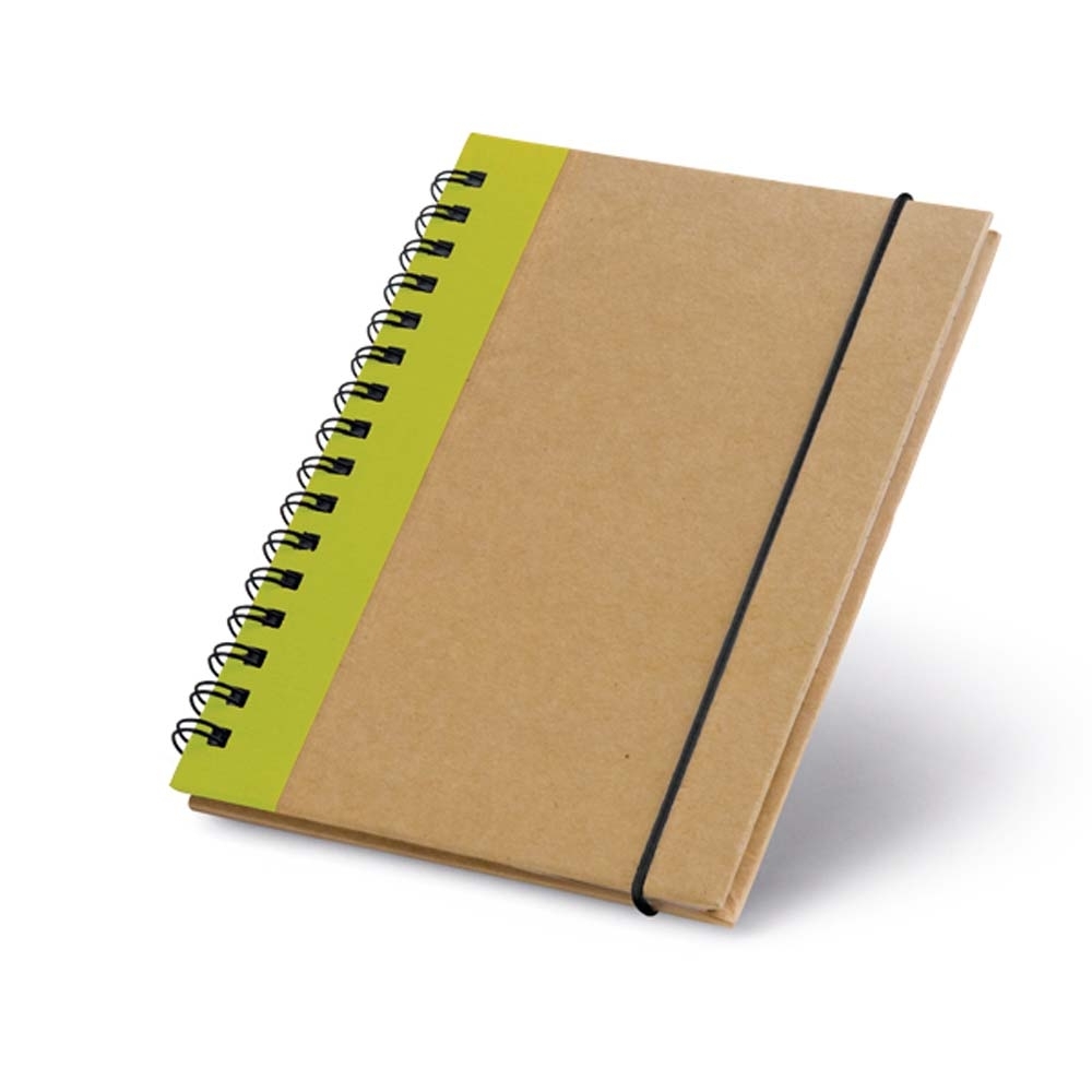 Caderno com capa dura em cartão 14,5 cm x 10,5