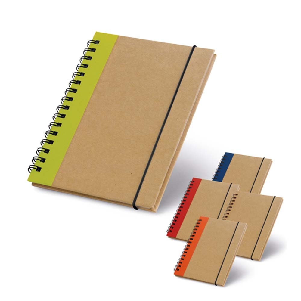 Caderno com capa dura em cartão 14,5 cm x 10,5
