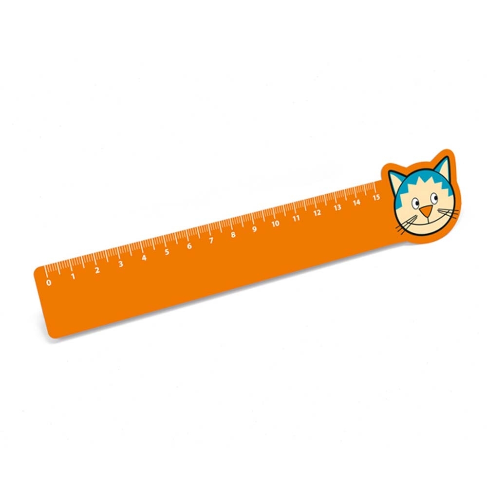 Régua plástica flexível de 15cm 