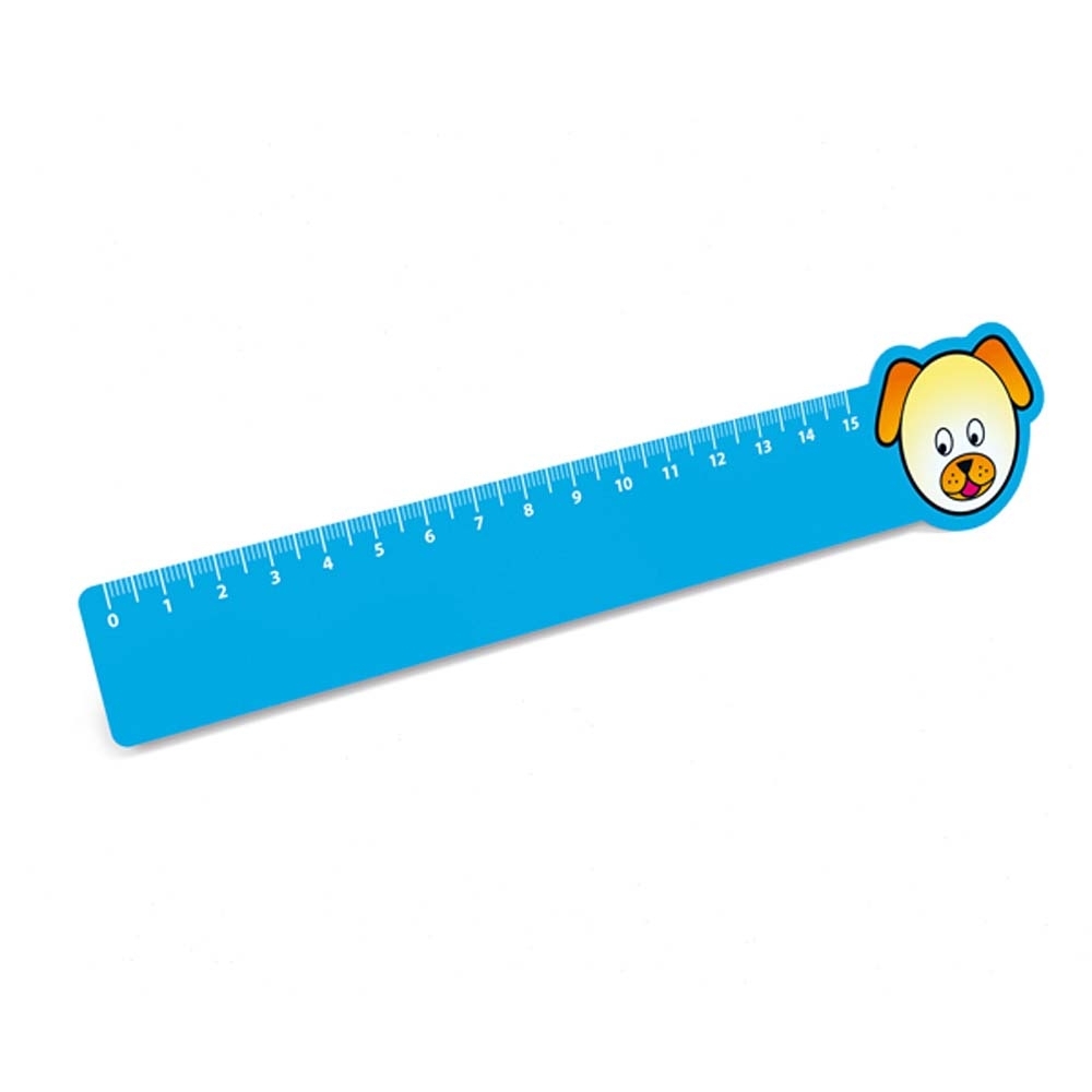 Régua plástica flexível de 15cm 