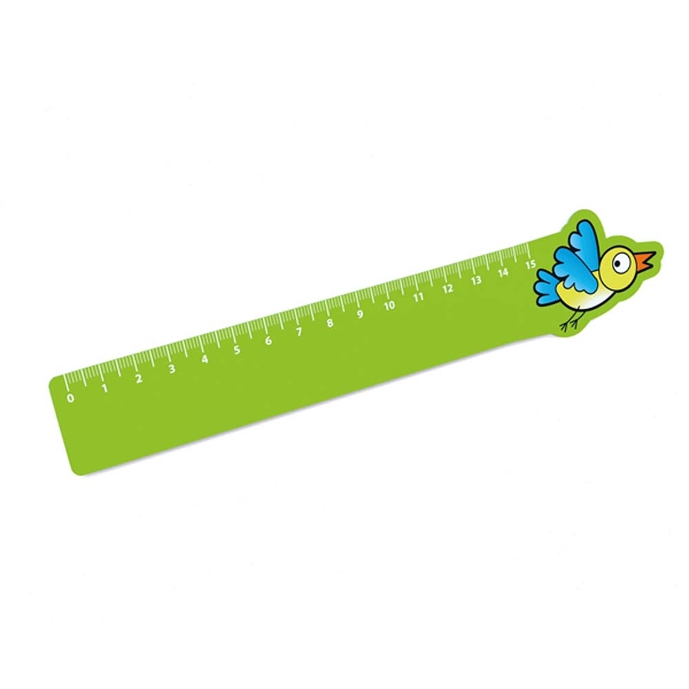 Régua plástica flexível de 15cm 