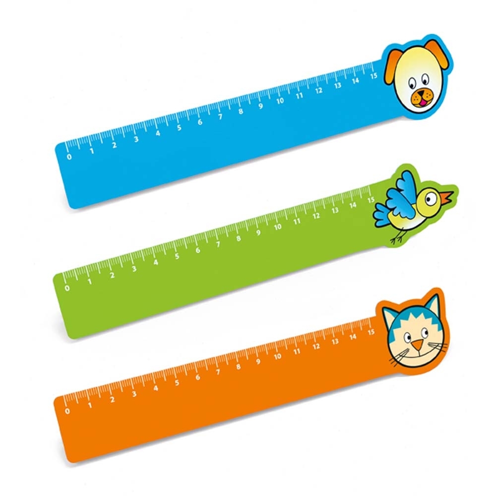 Régua plástica flexível de 15cm 