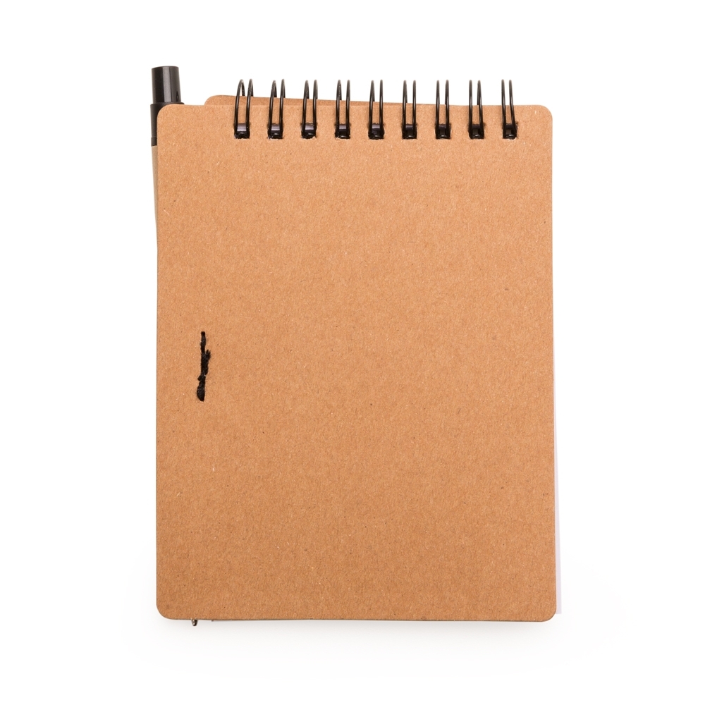 Bloco de anotações com post-it e caneta 14 cm x 10,4 cm – Caneta 13,9 cm x 1,3 cm