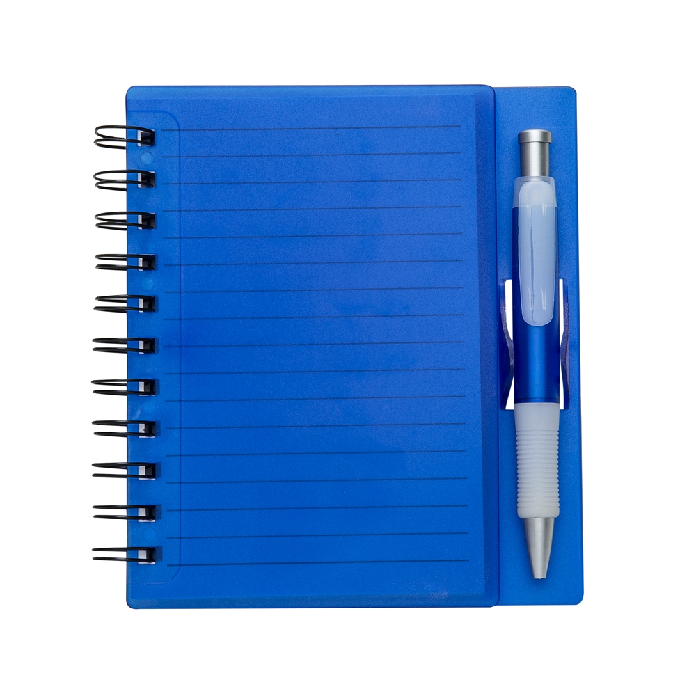 Bloco de anotações com caneta 16,1 cm x 14,8 cm