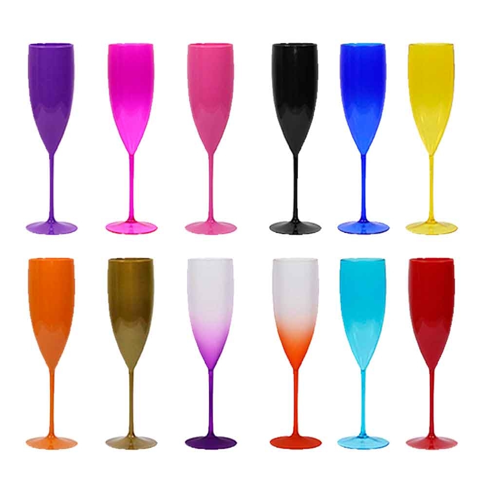 Taça plástica para champagne 160ml