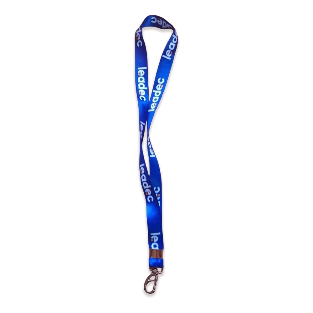 Cordão para crachá em poliester acetinado 
