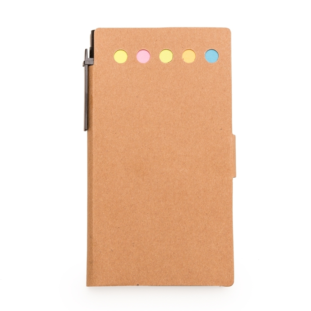 Bloco de Anotações com Post-it e Caneta 15 cm x 8,6 cm - Caneta 14 cm x 1,5 cm