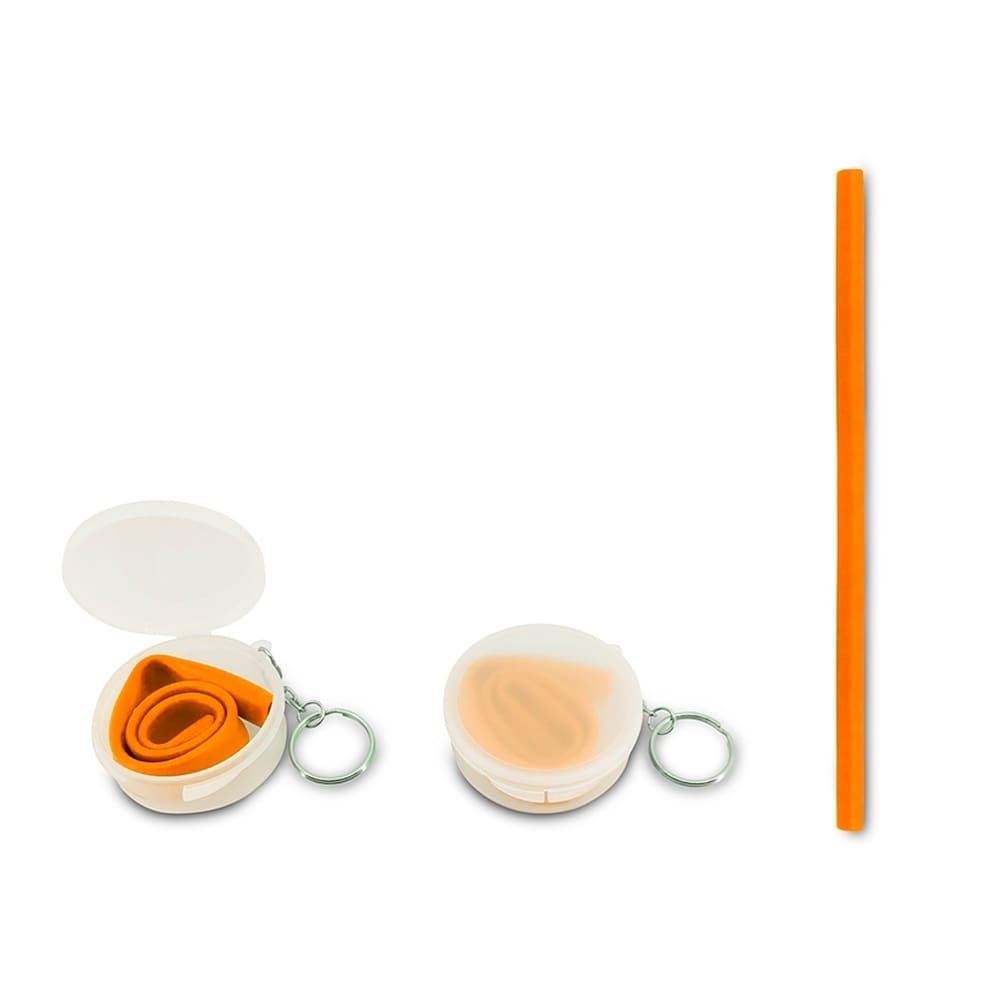 Canudo de Silicone com Estojo