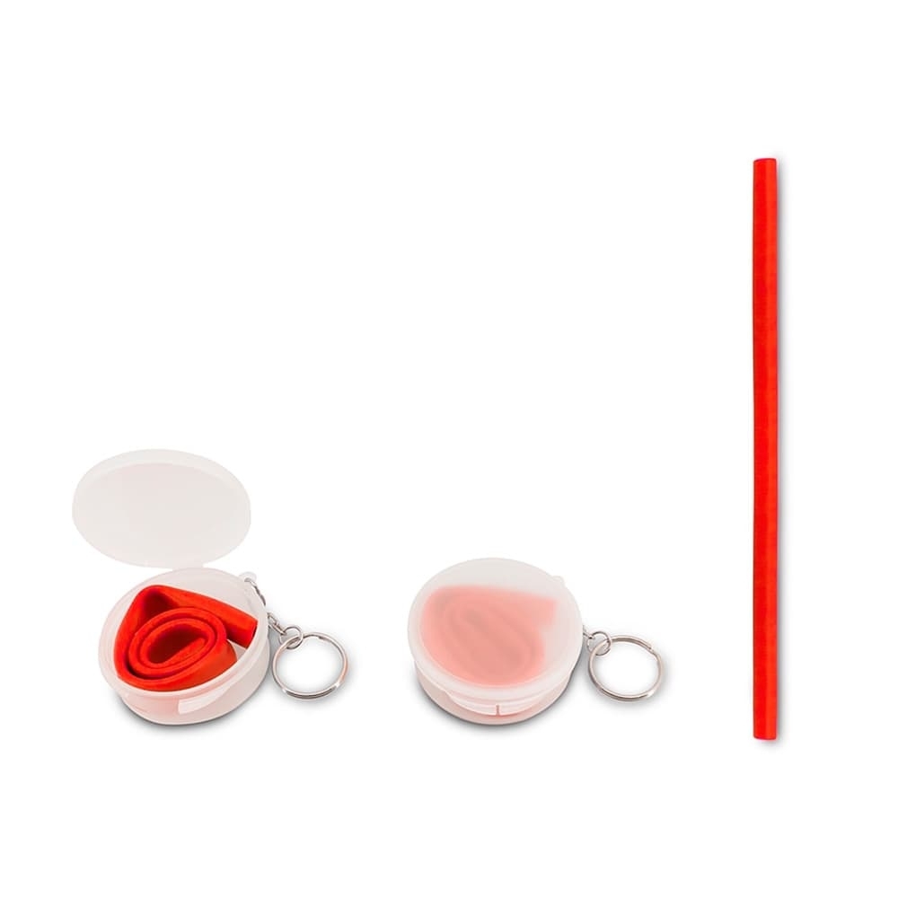 Canudo de Silicone com Estojo