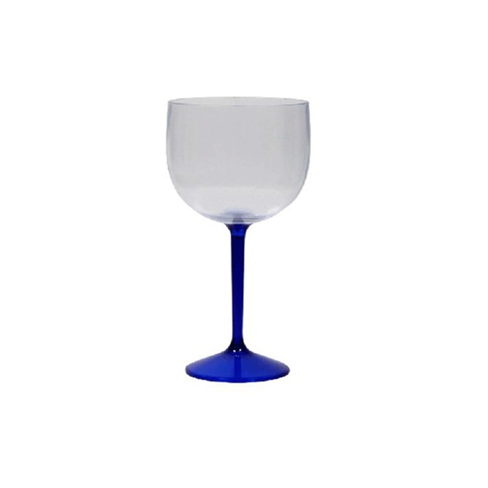 Taça Fun 550ml, com pé transparente colorido