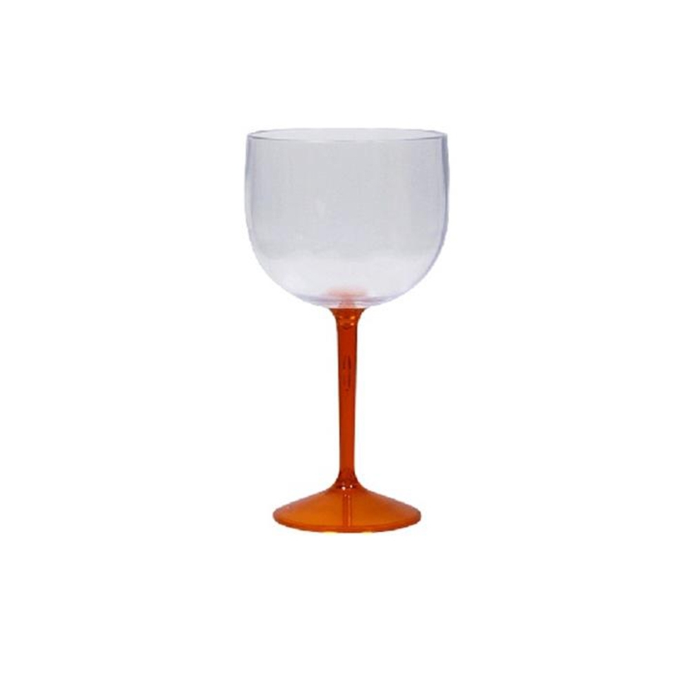 Taça Fun 550ml, com pé transparente colorido