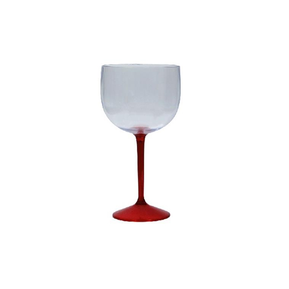 Taça Fun 550ml, com pé transparente colorido