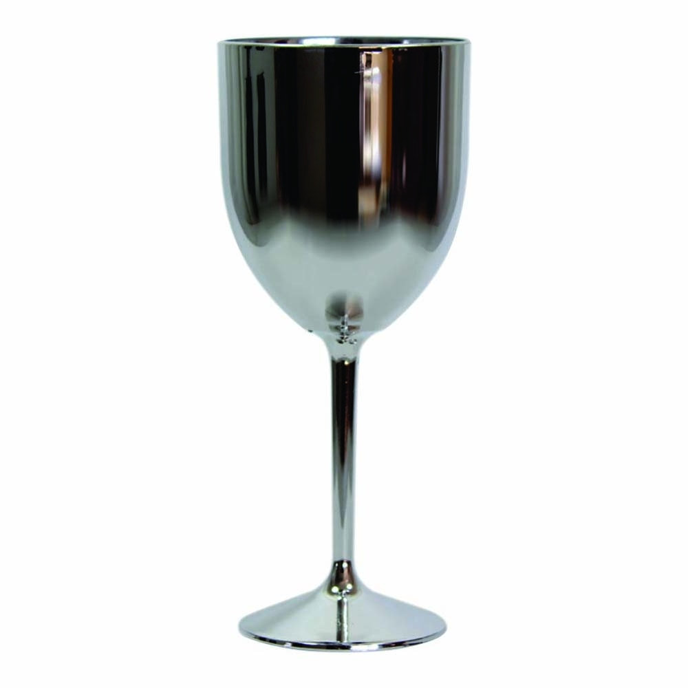 Taça Fun Wine 400ml, metalizado prata