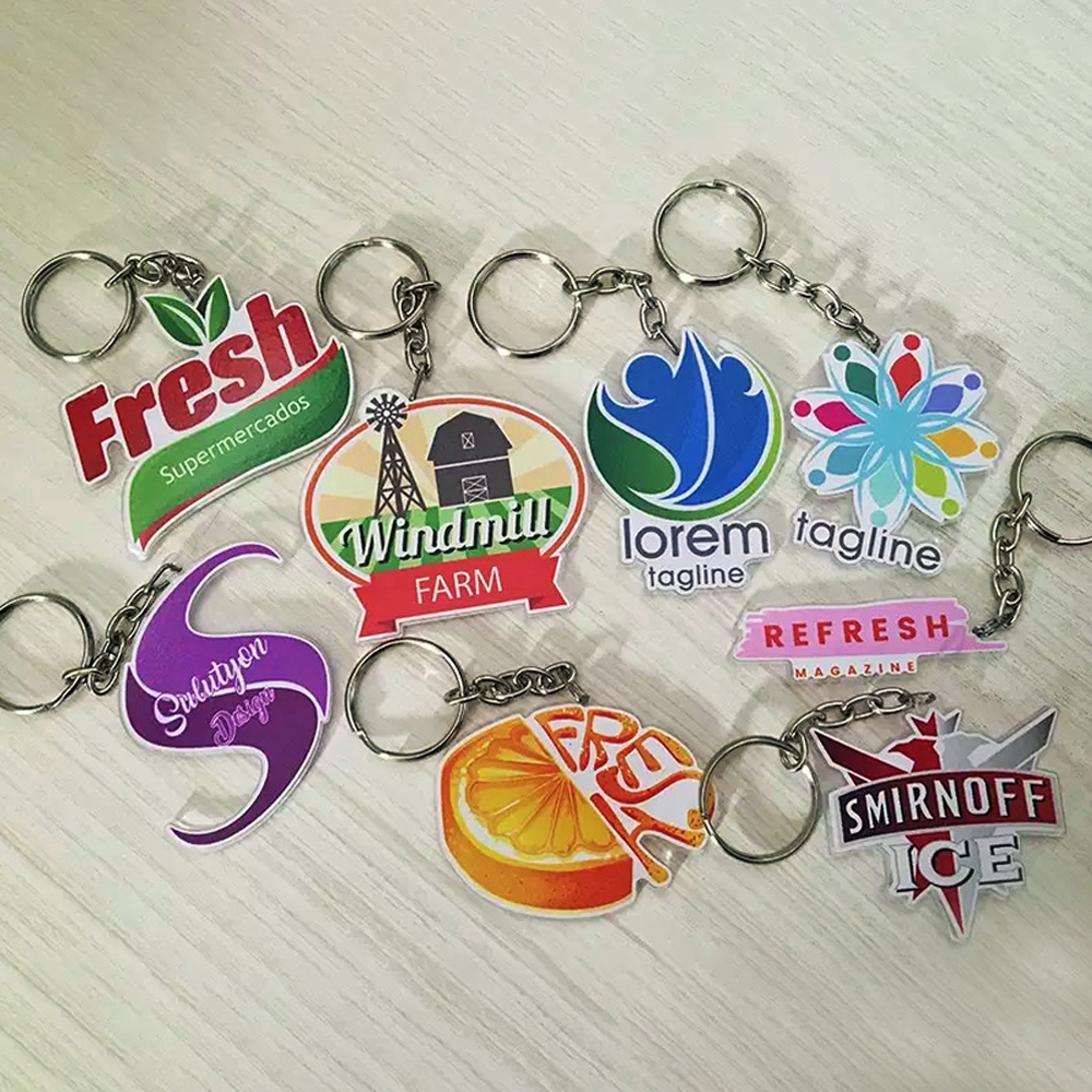 Chaveiros Personalizáveis em Acrílico com Gravação Digital UV