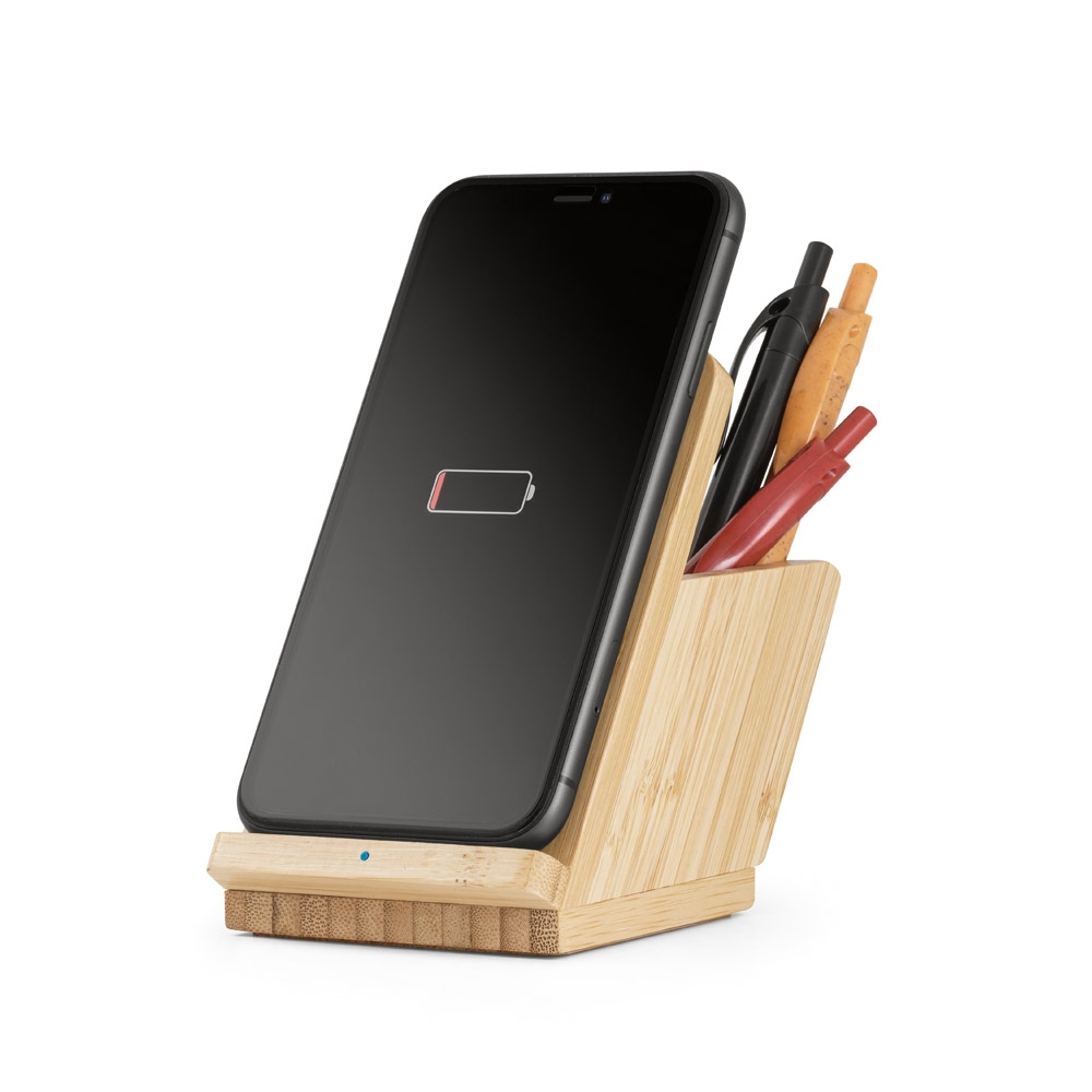 Carregador Wireless em Bambu