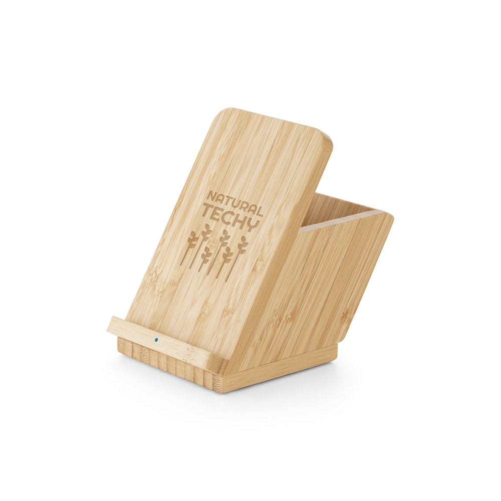 Carregador Wireless em Bambu