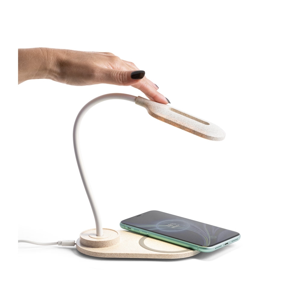 Luminária de Mesa com Carregador Wireless