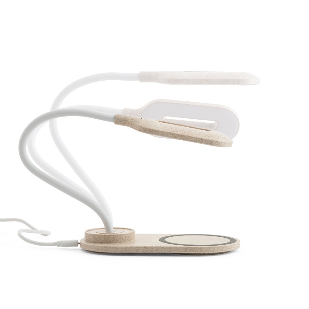 Luminária de Mesa com Carregador Wireless