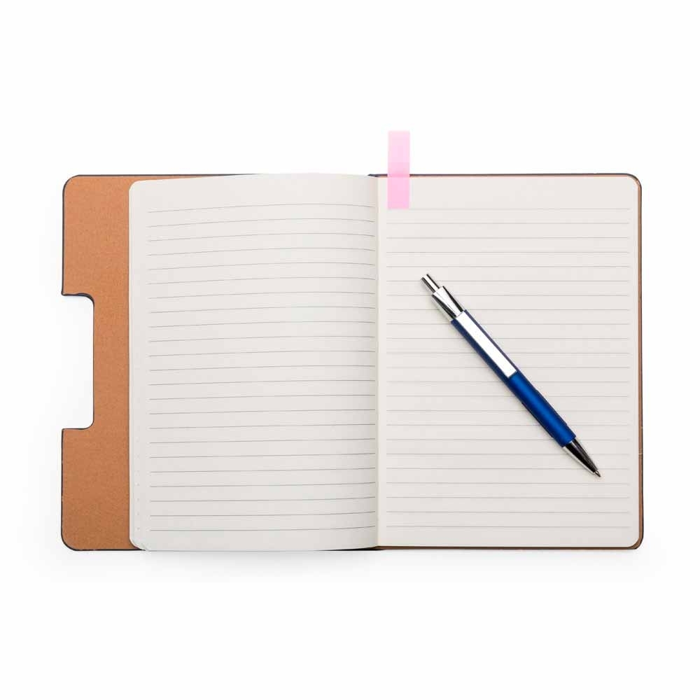 Caderno de Anotações com Sticky Notes 21X15CM