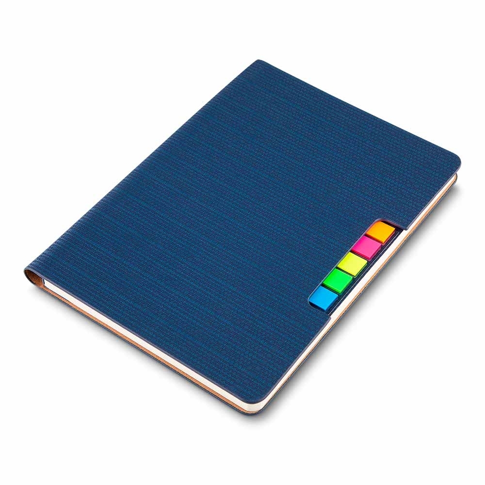 Caderno de Anotações com Sticky Notes 21X15CM