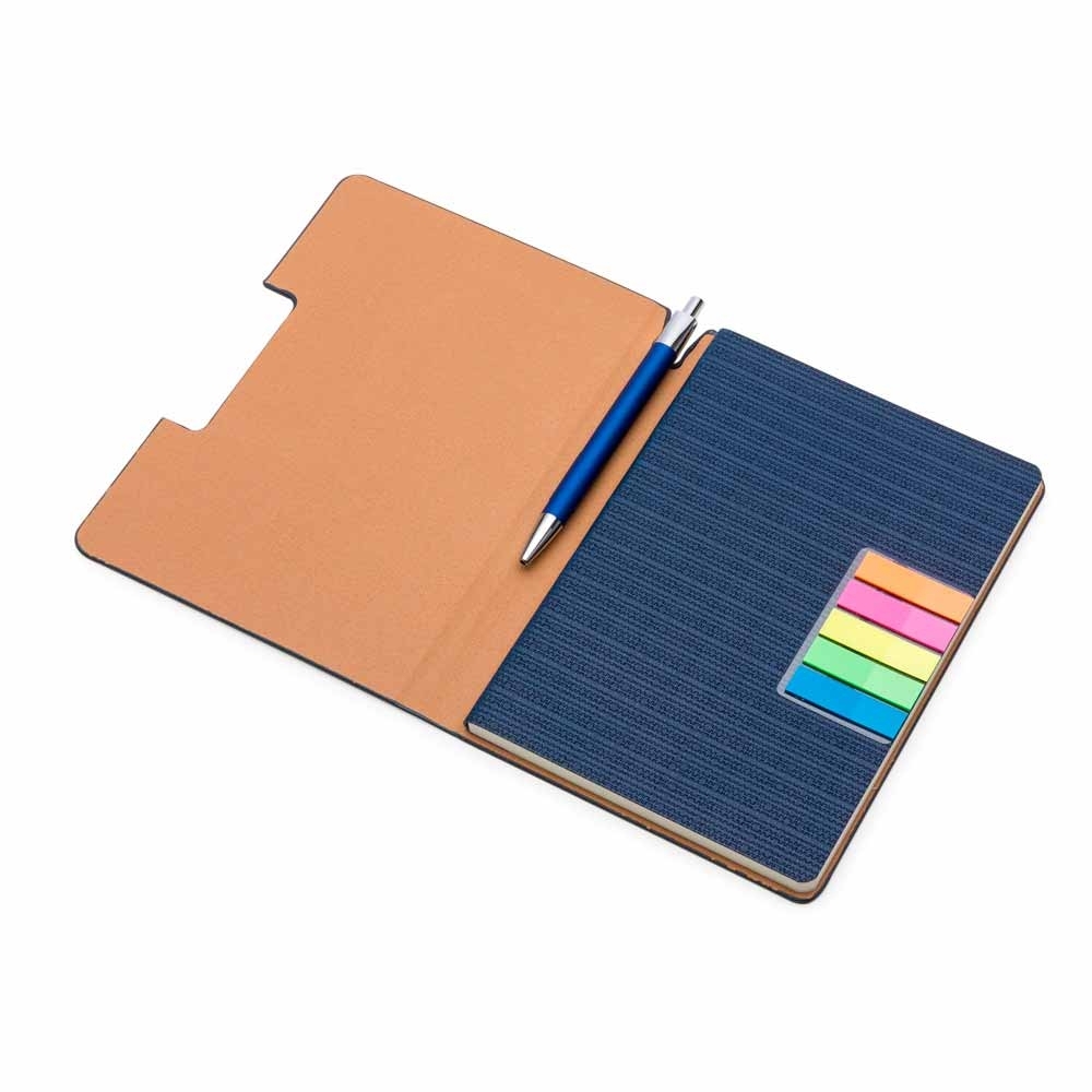 Caderno de Anotações com Sticky Notes 21X15CM