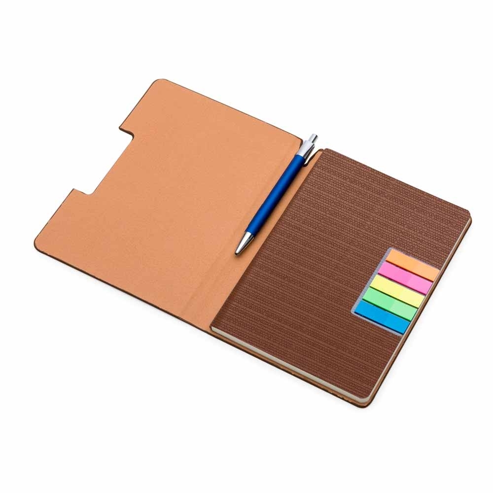 Caderno de Anotações com Sticky Notes 21X15CM