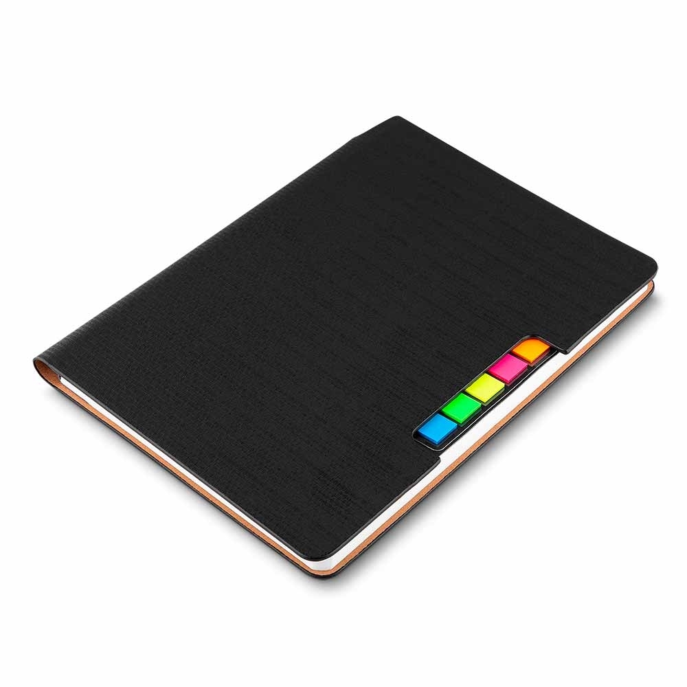 Caderno de Anotações com Sticky Notes 21X15CM