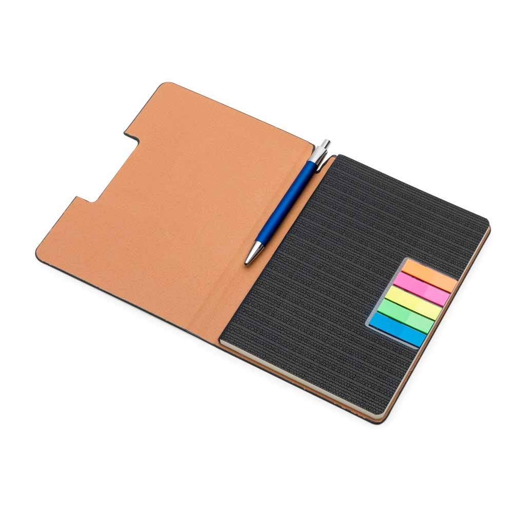 Caderno de Anotações com Sticky Notes 21X15CM
