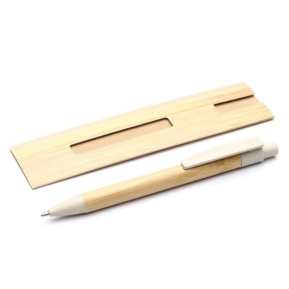 Caneta em Corpo de Bambu