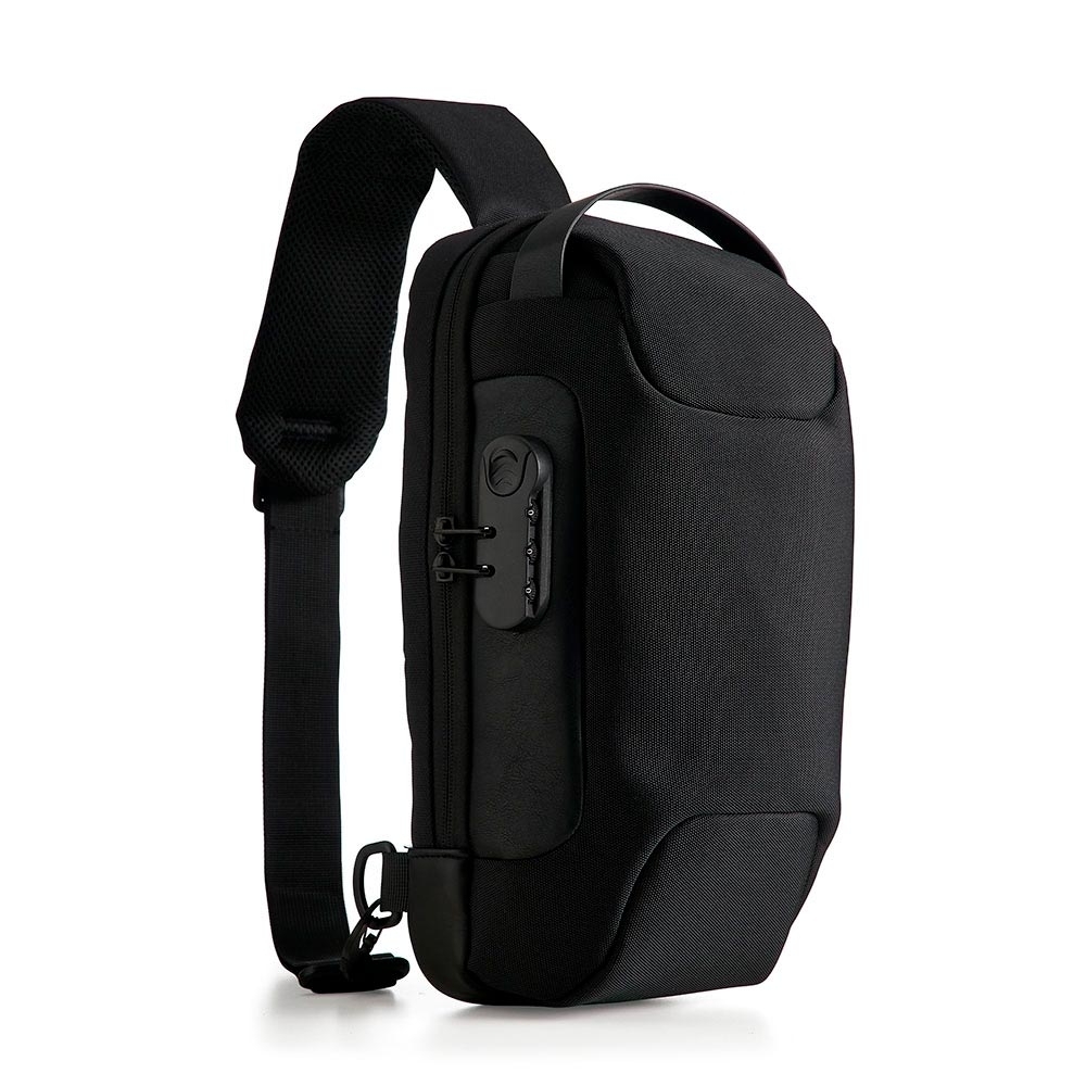 Mochila de Ombro USB Anti-Furto (35,5x20x15cm)