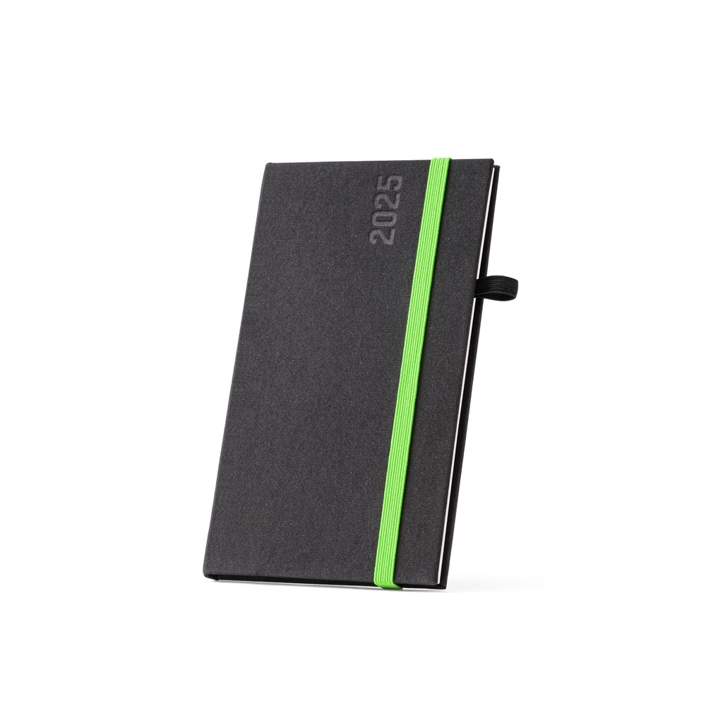 Agenda Pocket em Tecido Poliéster 14,5 X 8,5 CM