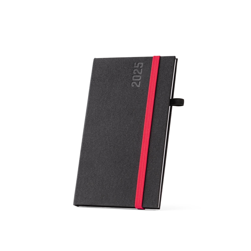 Agenda Pocket em Tecido Poliéster 14,5 X 8,5 CM