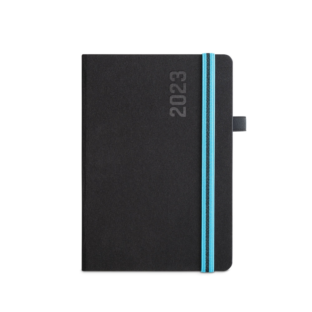 Agenda A5 em tecido poliéster (15,0 x 21,0)