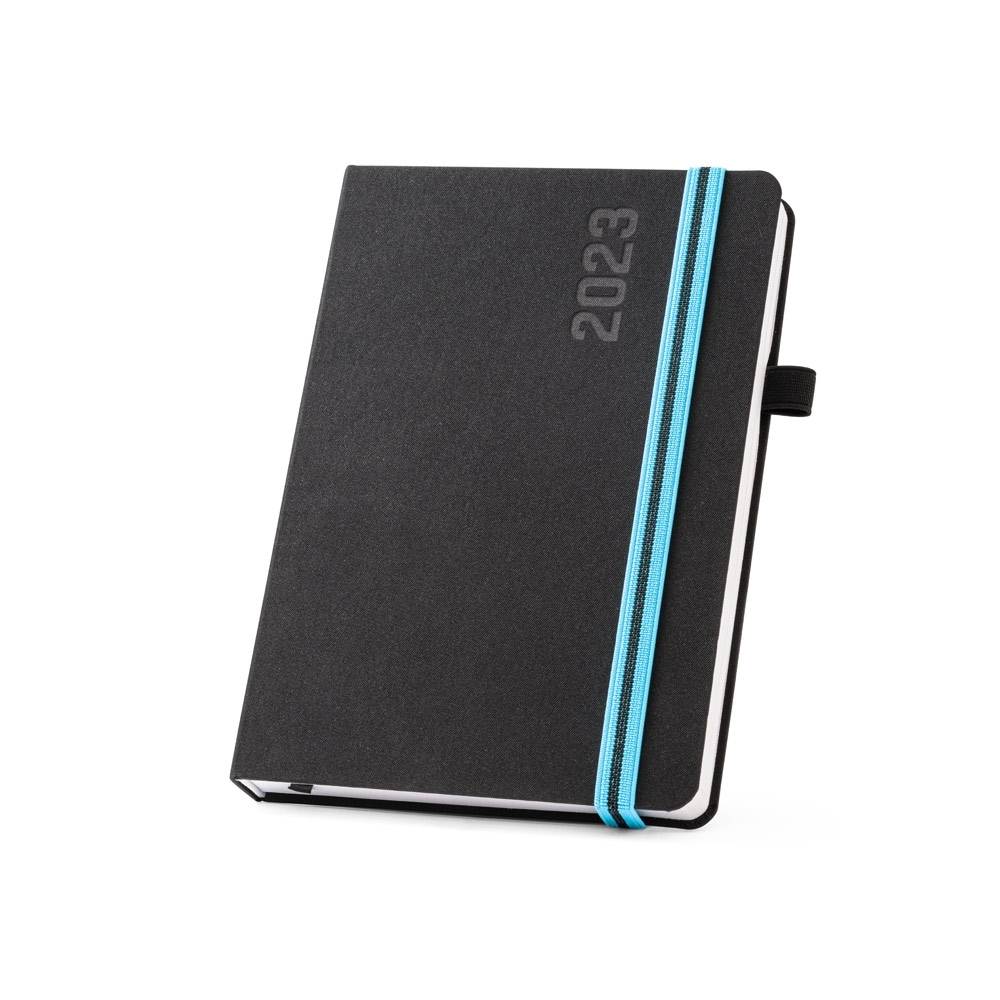 Agenda A5 em tecido poliéster (15,0 x 21,0)