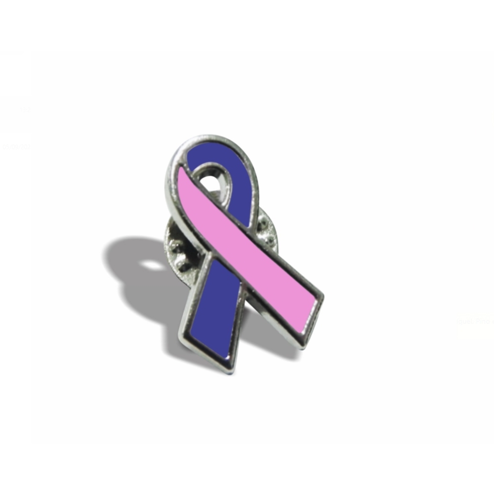 Pin Laço - Outubro Rosa e Novembro Azul