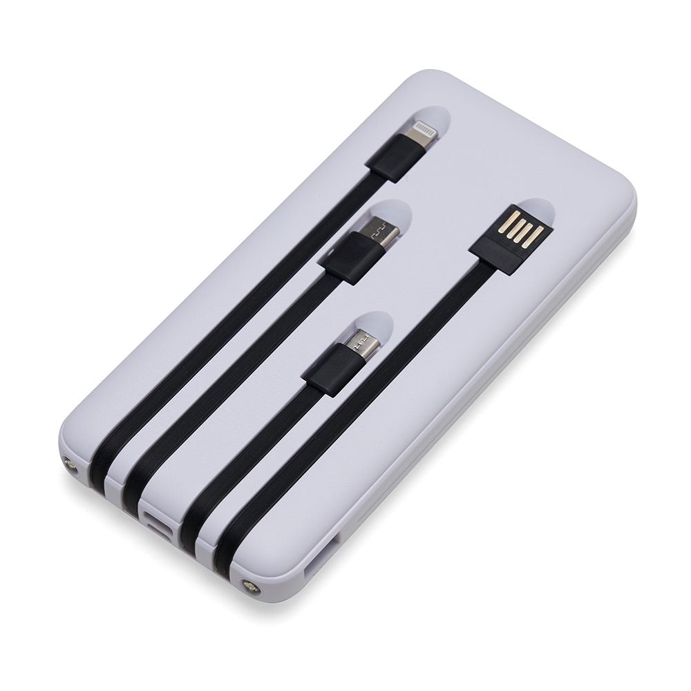 Power Bank 10.000mAh com Lanterna e Multisaídas