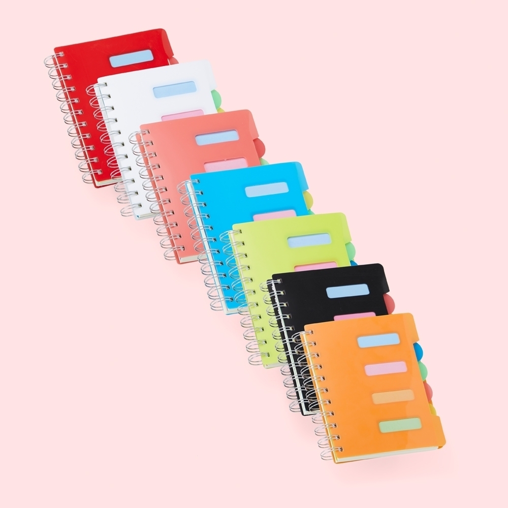Caderno Pequeno com Divisórias 14,5 x 12,3