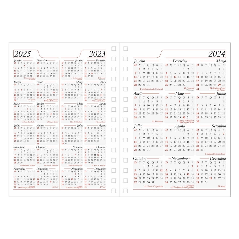 Agenda diária Wire-o 16,0 x 20,0