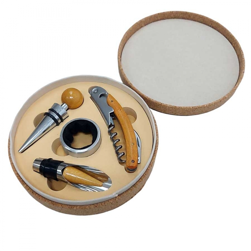 KIT VINHO COM 4 PÇS