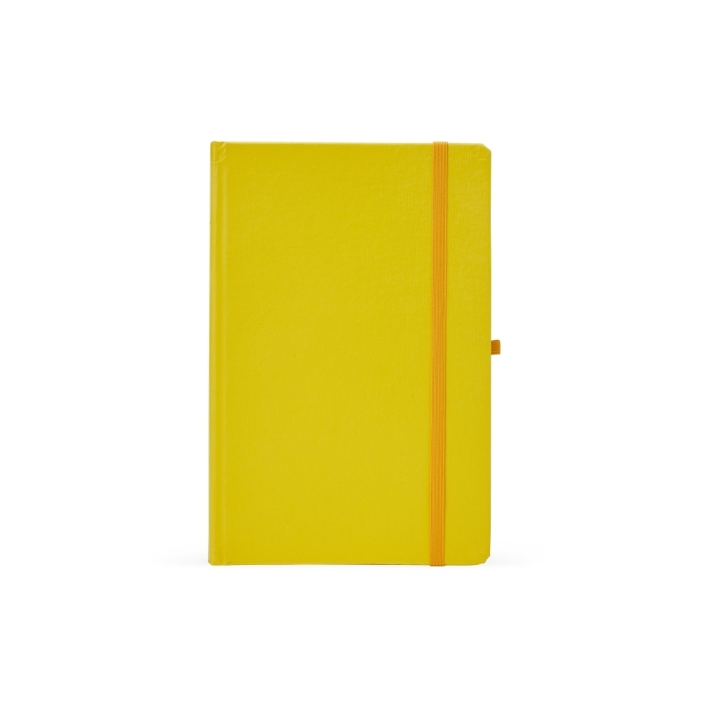 Caderno tipo moleskine com porta caneta 21,1 x 14,1