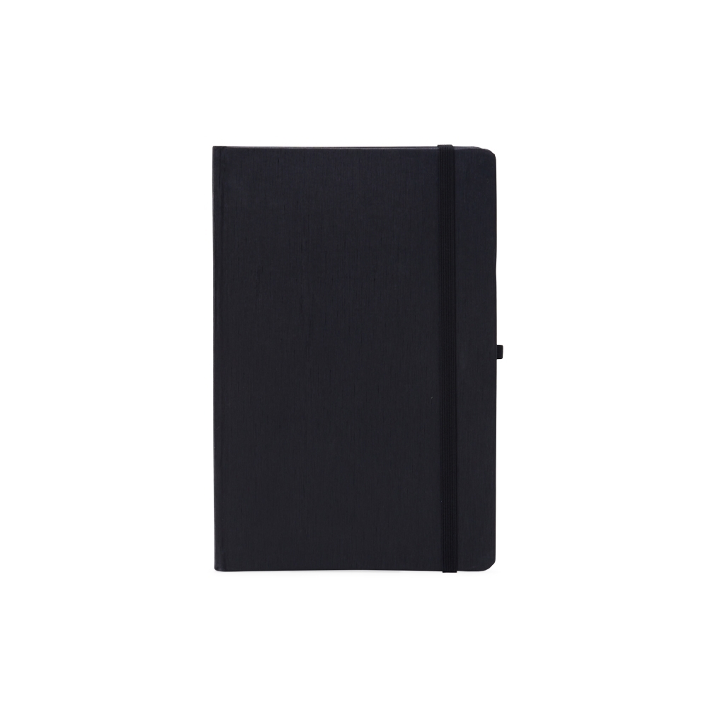 Caderno tipo moleskine com porta caneta 21,1 x 14,1
