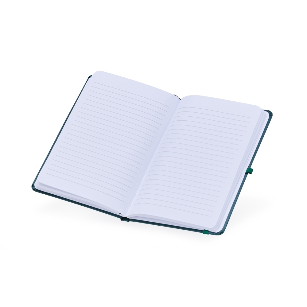 Caderno tipo moleskine com porta caneta 21,1 x 14,1