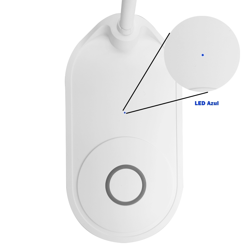 Luminária LED E Carregador Wireless 